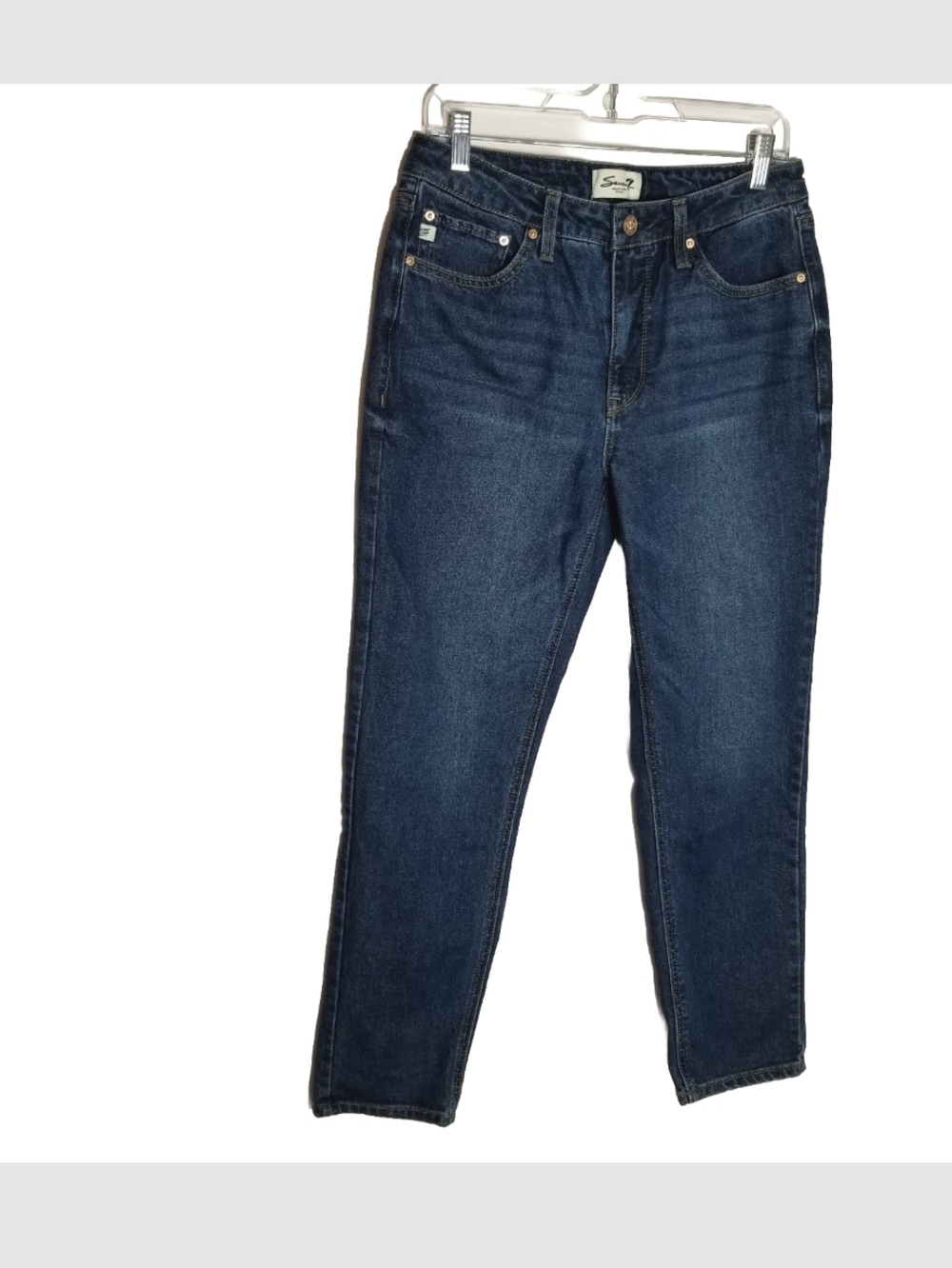 Seven7 Jeans Women's Size 6 Blue Denim Straight Leg 5 Pocket 30x29 Classic
